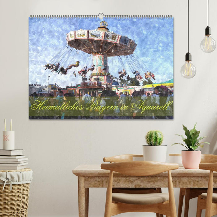 Heimatliches Bayern in Aquarell (CALVENDO Wandkalender 2027)
