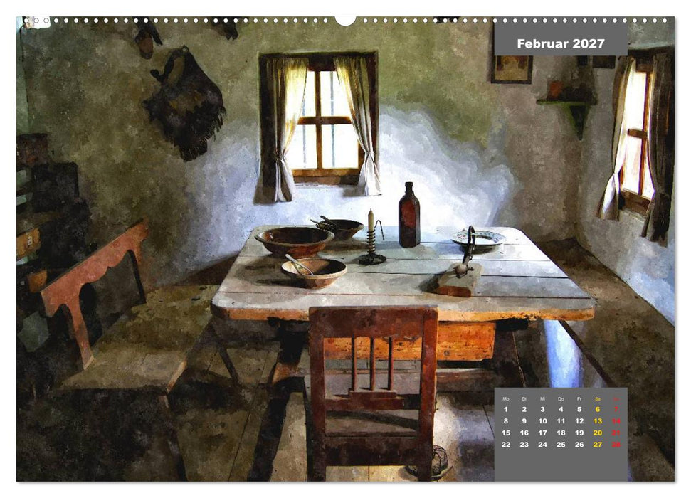 Heimatliches Bayern in Aquarell (CALVENDO Wandkalender 2027)