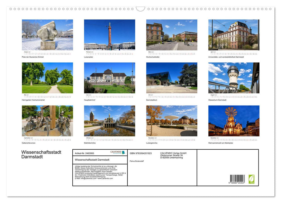 Wissenschaftsstadt Darmstadt (CALVENDO Wandkalender 2027)