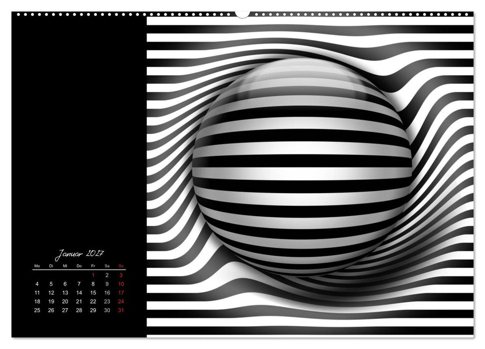 Optische Kunst im Quadrat (CALVENDO Wandkalender 2027)