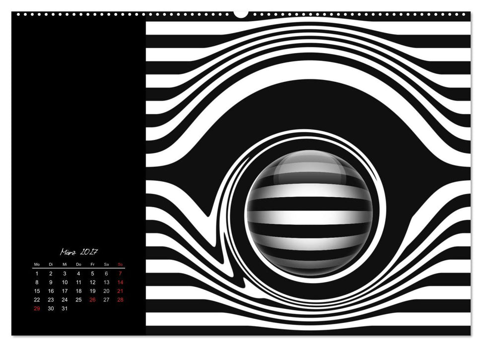 Optische Kunst im Quadrat (CALVENDO Wandkalender 2027)
