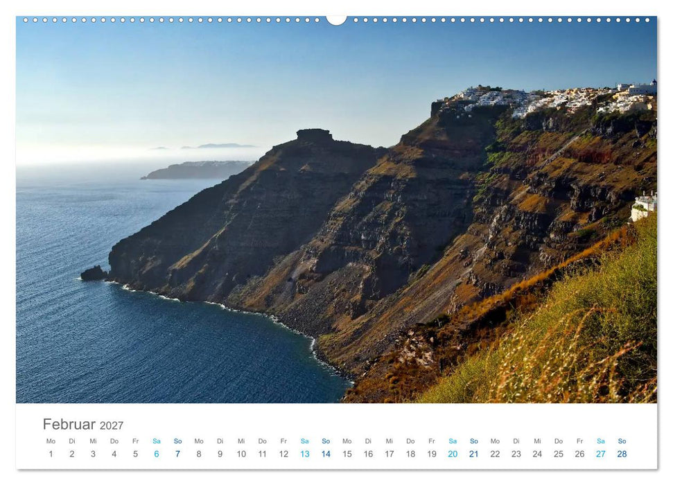 Santorin - Perle der Kykladen (CALVENDO Premium Wandkalender 2027)