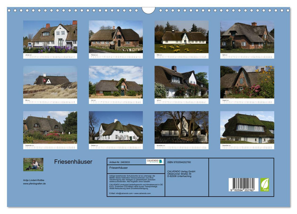 Friesenhäuser (CALVENDO Wandkalender 2027)
