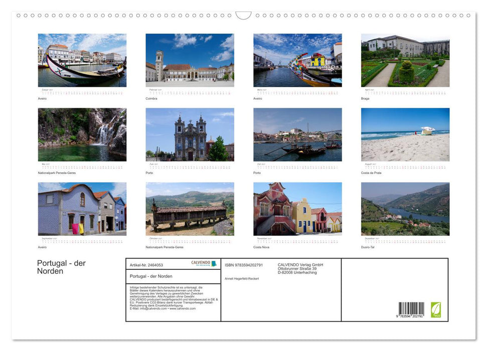 Portugal - der Norden (CALVENDO Wandkalender 2027)