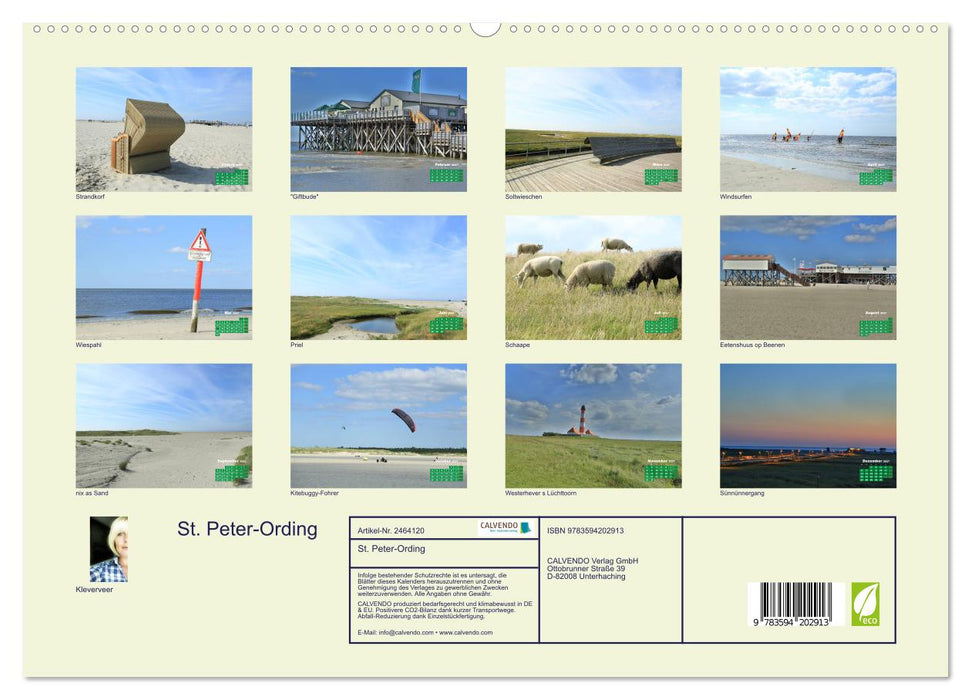 St. Peter-Ording (CALVENDO Premium Wandkalender 2027)