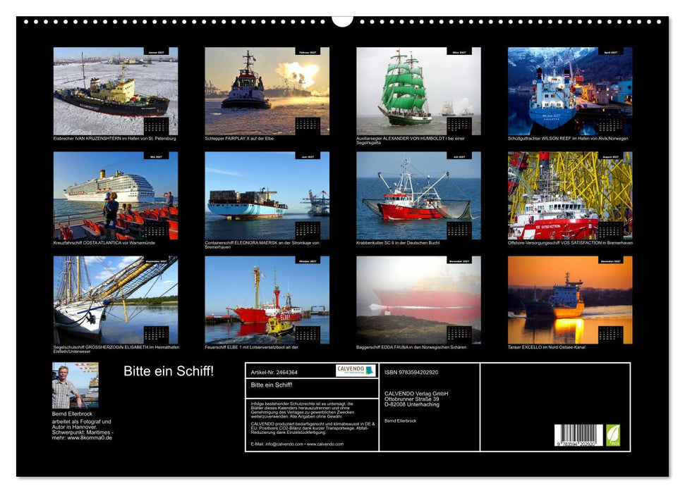 Bitte ein Schiff! (CALVENDO Wandkalender 2027)
