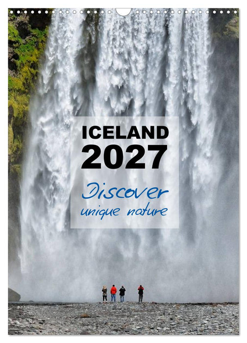 Iceland Calendar 2027 - Discover unique nature - UK Version (CALVENDO Monthly Calendar 2027)