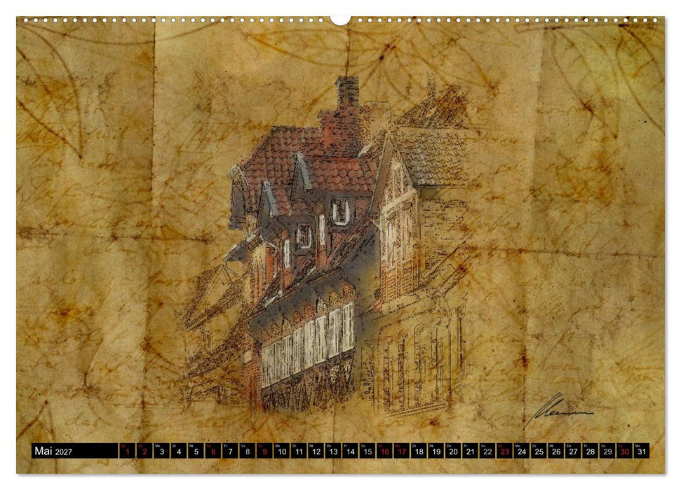 Lüneburger Skizzen (CALVENDO Wandkalender 2027)