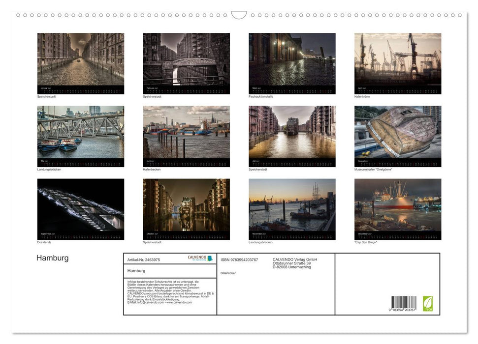 Hamburg (CALVENDO Wandkalender 2027)