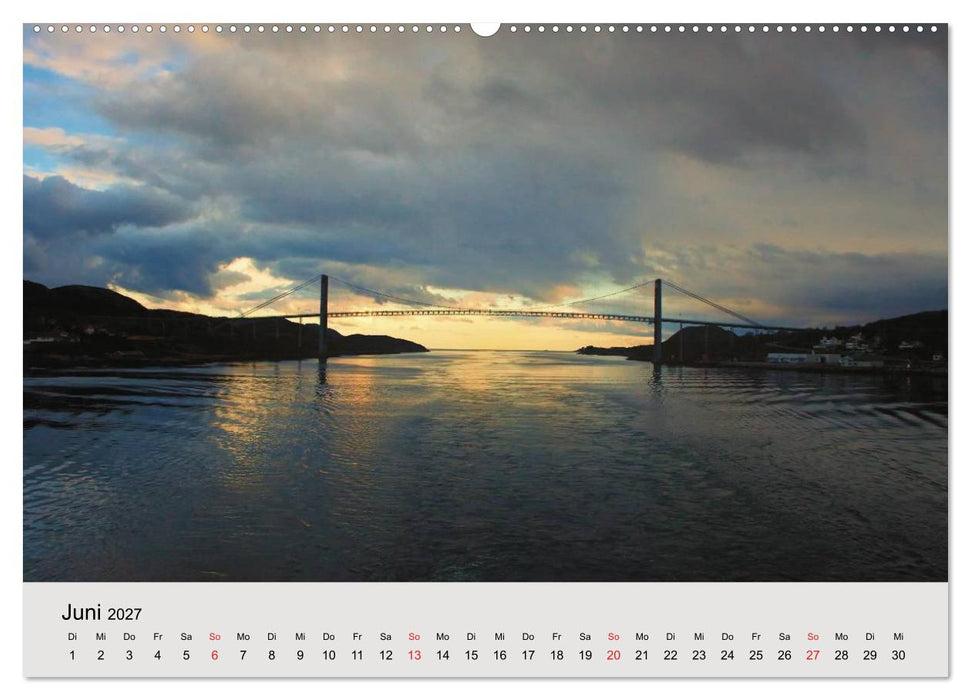 Mit den Hurtigruten unterwegs (CALVENDO Wandkalender 2027)