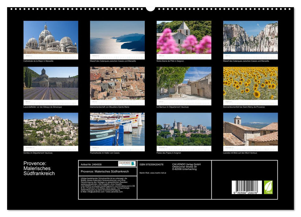 Provence: Malerisches Südfrankreich (CALVENDO Premium Wandkalender 2027)