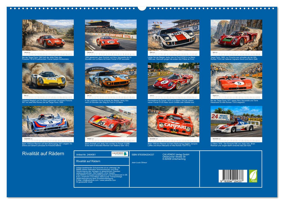 Rivalität auf Rädern (CALVENDO Premium Wandkalender 2027)