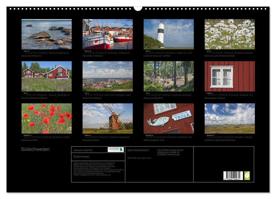 Südschweden (CALVENDO Wandkalender 2027)