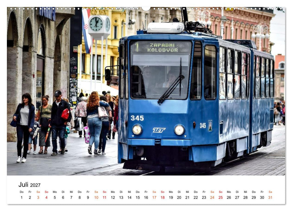 Modern Trams - die Faszination der Straßenbahn (CALVENDO Premium Wandkalender 2027)