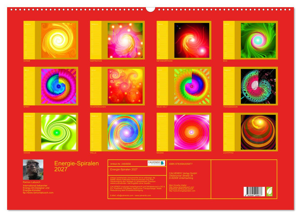 Energie-Spiralen 2027 (CALVENDO Wandkalender 2027)