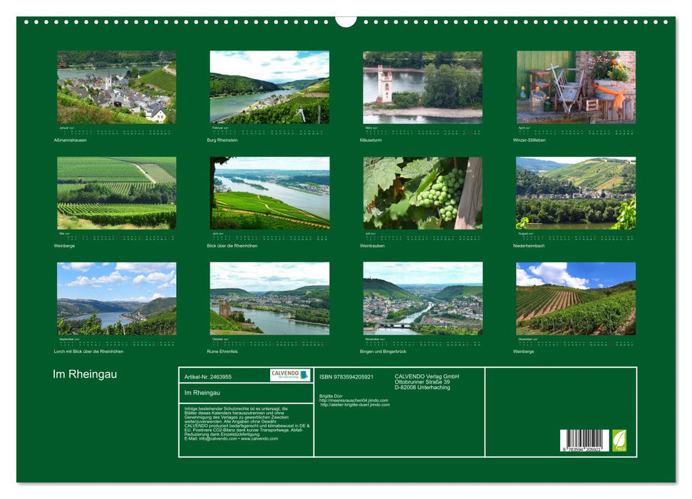 Im Rheingau (CALVENDO Wandkalender 2027)
