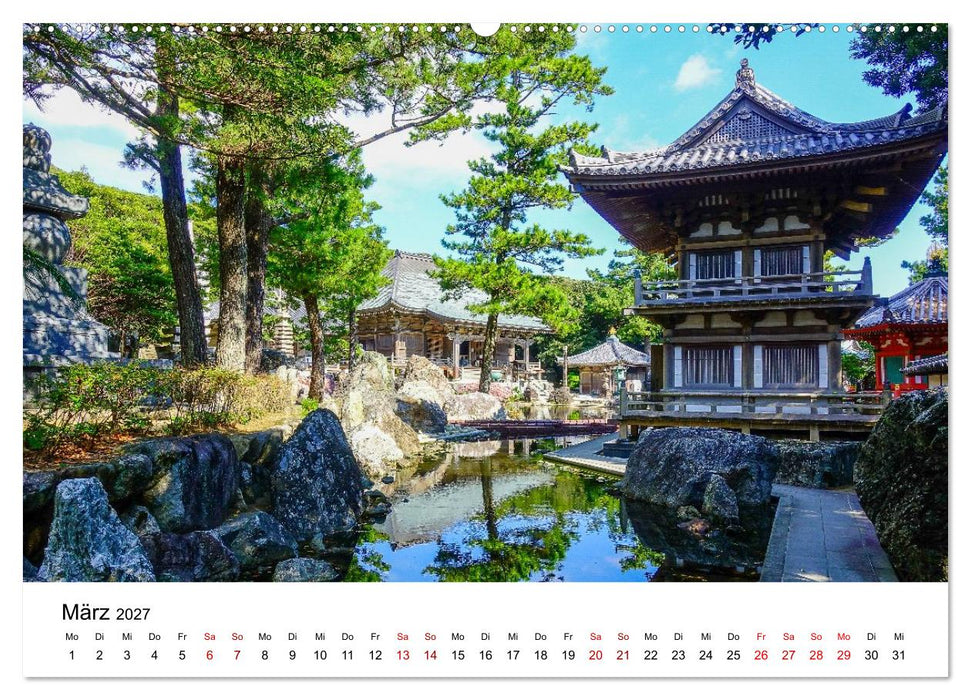 Shikoku Henro - Wege durch Japans Seele (CALVENDO Premium Wandkalender 2027)