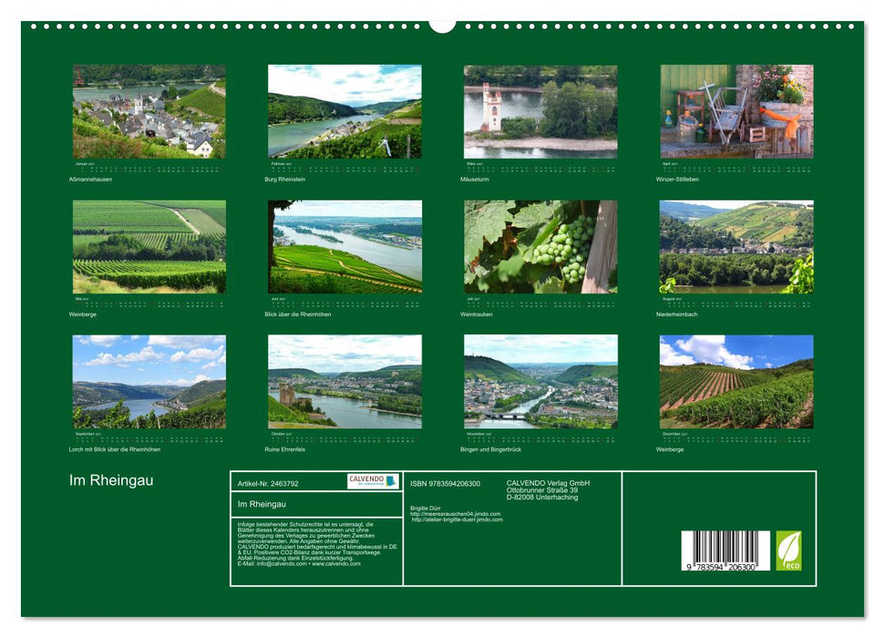 Im Rheingau (CALVENDO Premium Wandkalender 2027)
