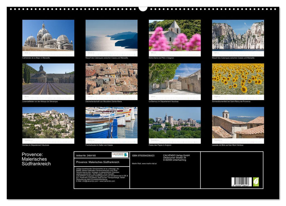 Provence: Malerisches Südfrankreich (CALVENDO Wandkalender 2027)