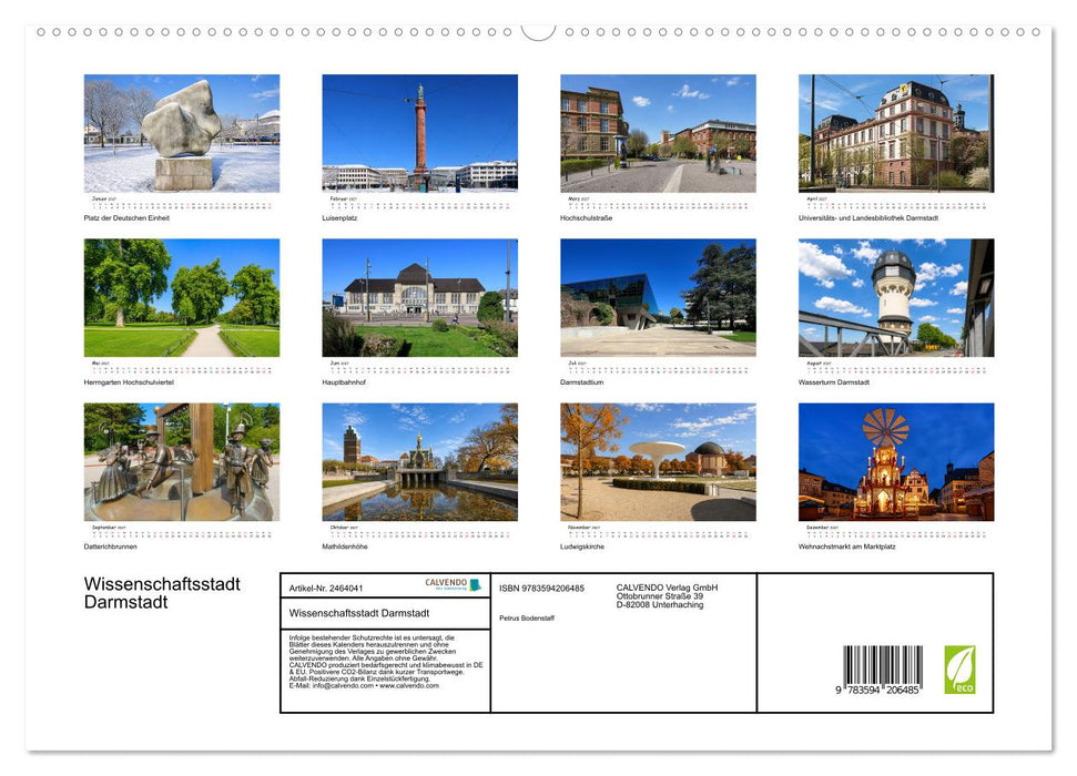 Wissenschaftsstadt Darmstadt (CALVENDO Premium Wandkalender 2027)