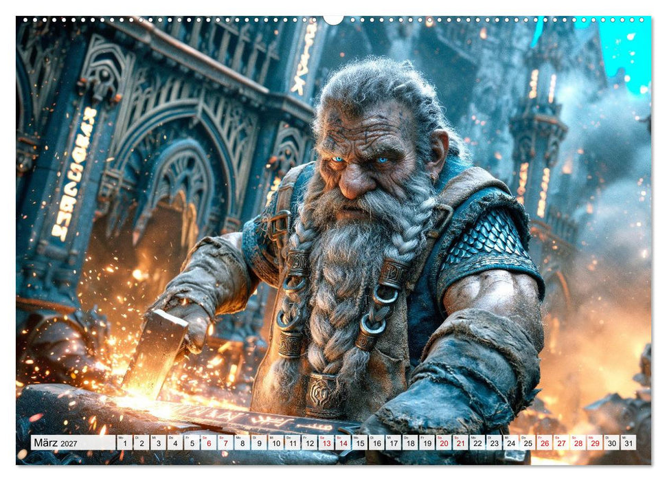 Sagenhafte Gefährten - 12 epische Begleiter durch das Jahr (CALVENDO Premium Wandkalender 2027)