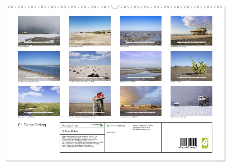 St. Peter-Ording (CALVENDO Premium Wandkalender 2027)