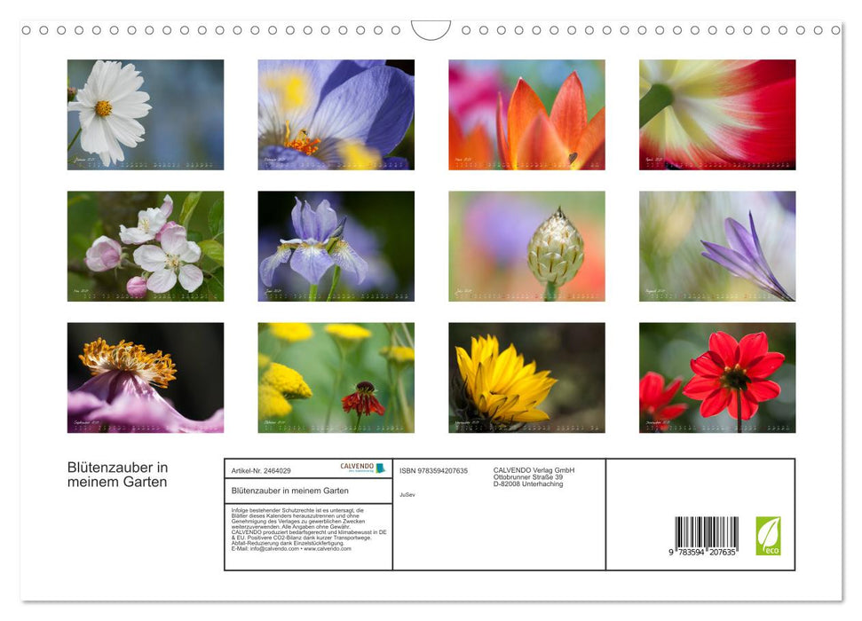 Blütenzauber in meinem Garten (CALVENDO Wandkalender 2027)