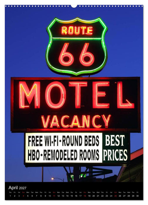 Route 66 (UK-Version) (CALVENDO Premium-Calendar 2027)