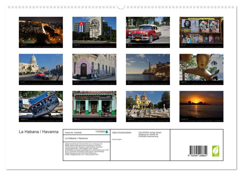 La Habana / Havanna (CALVENDO Premium Wandkalender 2027)