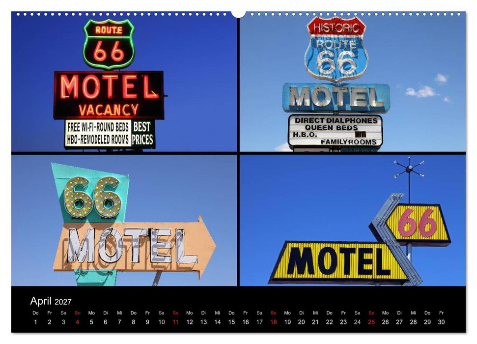 Route 66 im Südwesten (CALVENDO Premium Wandkalender 2027)