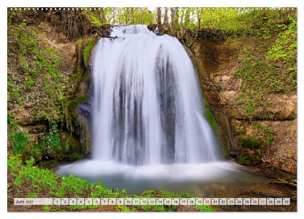 Wasserfälle auf der Schwäbischen Alb - Meisterwerke der Natur (CALVENDO Premium Wandkalender 2027)