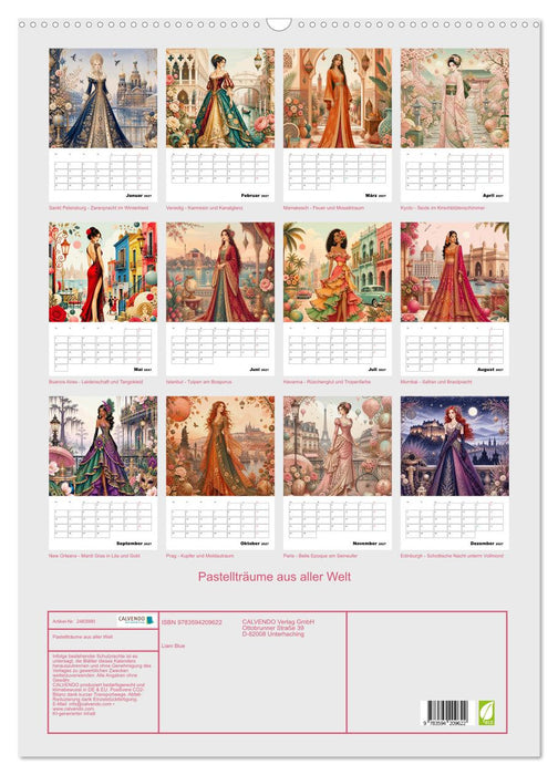 Pastellträume aus aller Welt (CALVENDO Wandkalender 2027)