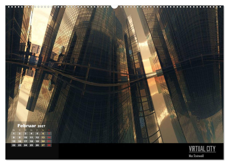 VIRTUAL CITY 2027 CH-Version (CALVENDO Premium Wandkalender 2027)