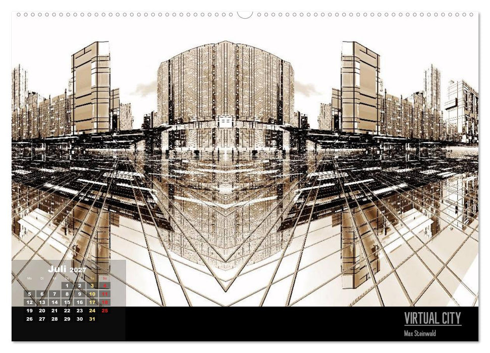 VIRTUAL CITY 2027 CH-Version (CALVENDO Premium Wandkalender 2027)