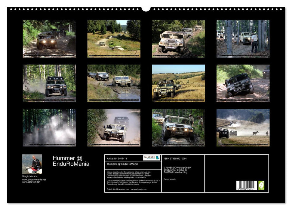 Hummer @ EnduRoMania (CALVENDO Wandkalender 2027)