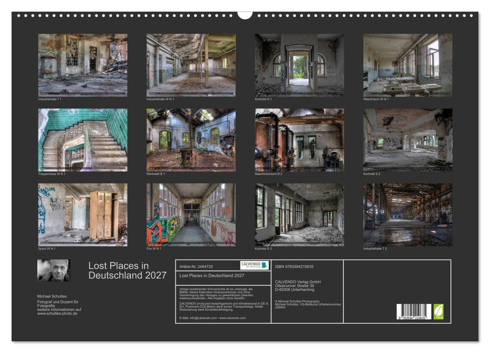 Lost Places in Deutschland 2027 (CALVENDO Wandkalender 2027)