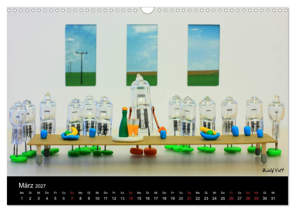 Bernie Blitz - Eine Birne sucht Erleuchtung (CALVENDO Wandkalender 2027)