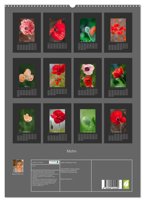 Mohn (CALVENDO Premium Wandkalender 2027)