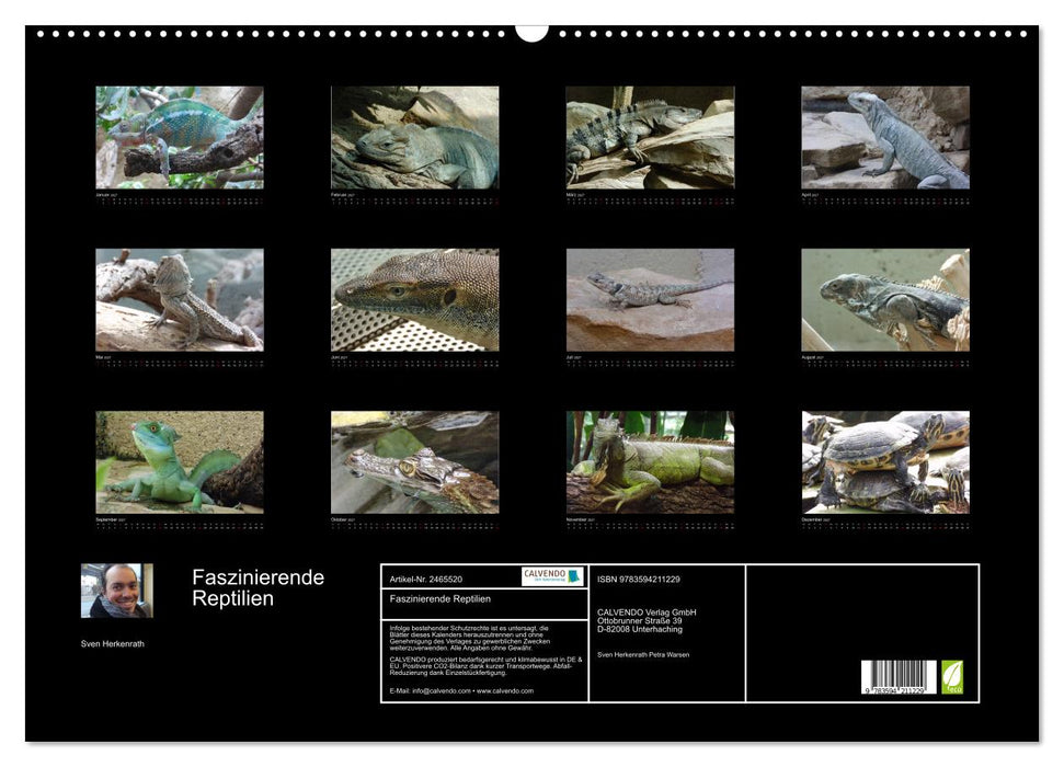 Faszinierende Reptilien (CALVENDO Wandkalender 2027)