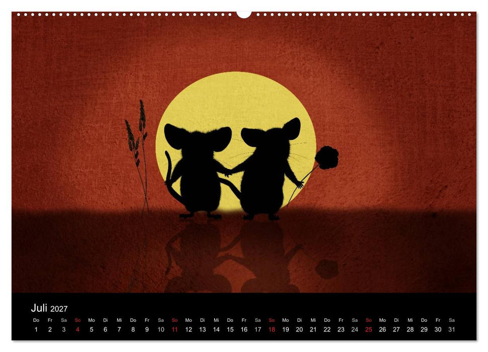 Hier ist die Maus zuhaus' (CALVENDO Premium Wandkalender 2027)
