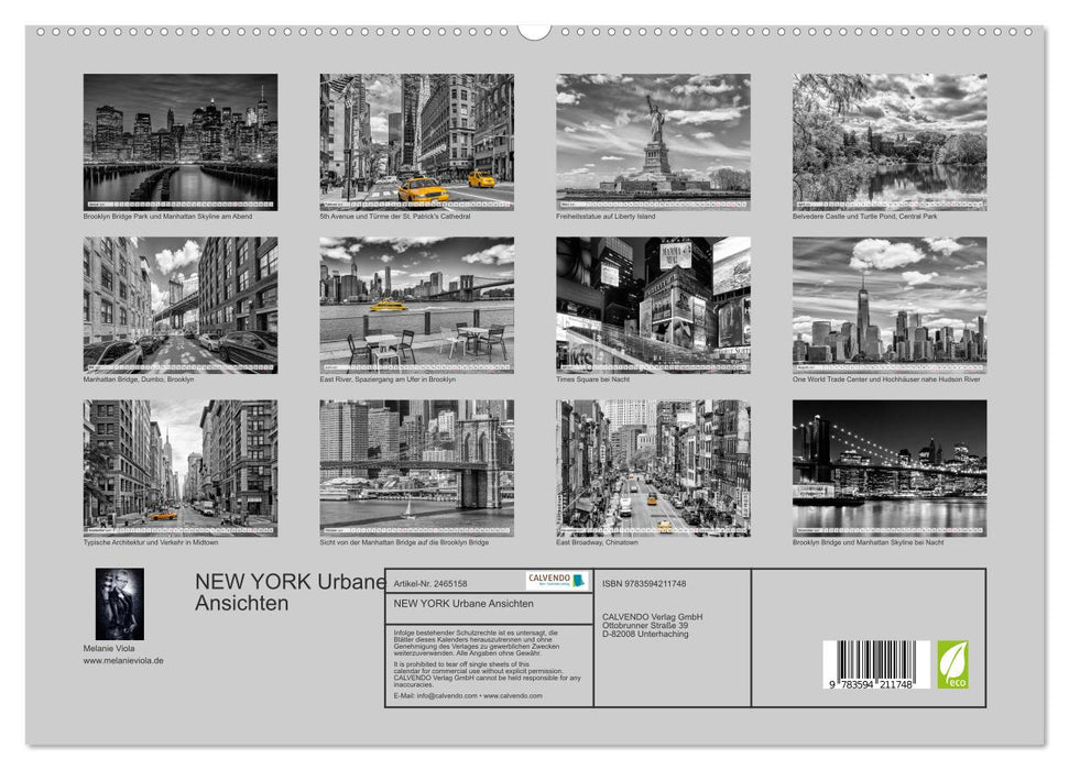 NEW YORK Urbane Ansichten (CALVENDO Premium Wandkalender 2027)