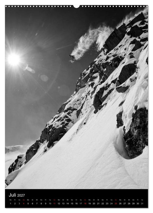 Monochrome Ski (CALVENDO Premium Wandkalender 2027)