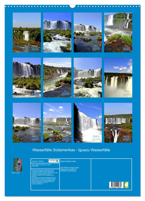 Wasserfälle Südamerikas - Iguazu Wasserfälle (CALVENDO Wandkalender 2027)