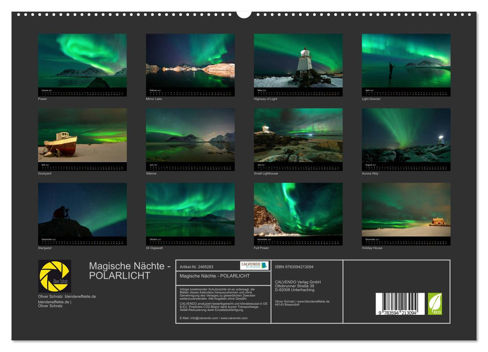 Magische Nächte - POLARLICHT (CALVENDO Premium Wandkalender 2027)