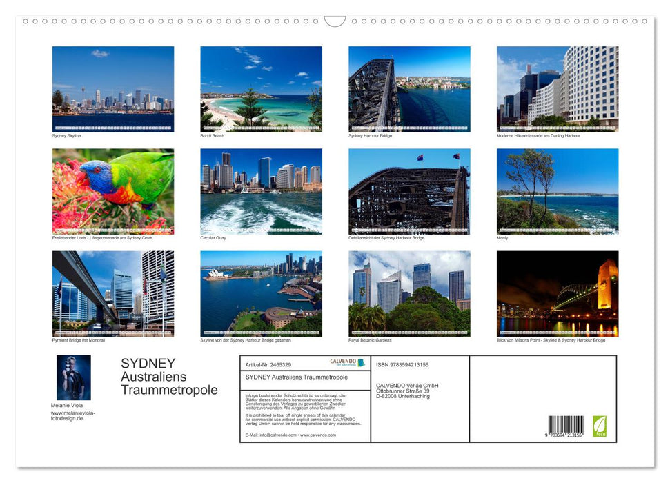 SYDNEY Australiens Traummetropole (CALVENDO Wandkalender 2027)