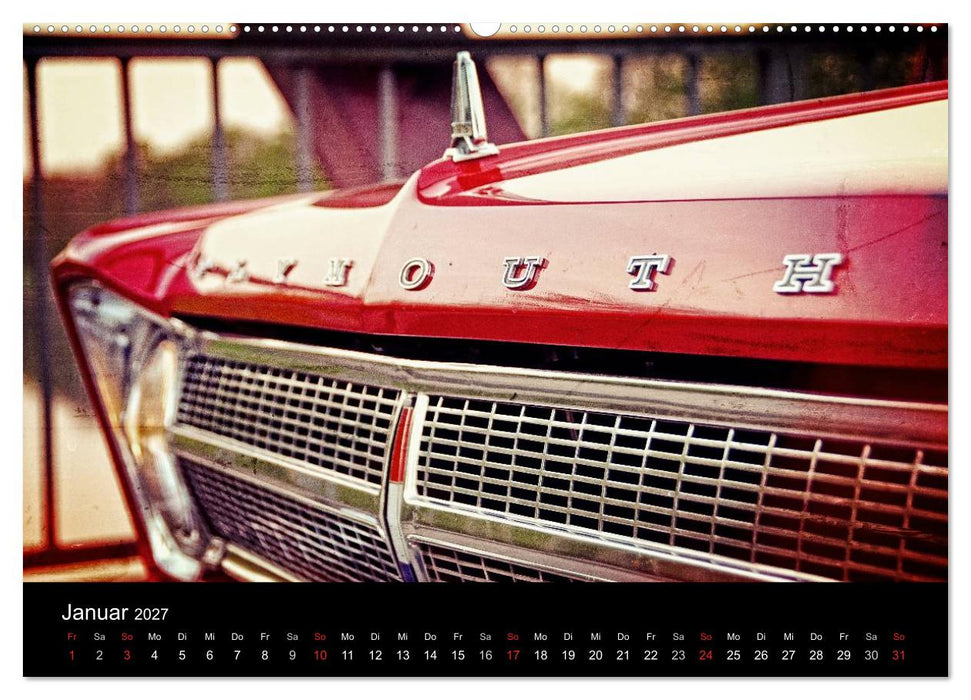 US-Muscle-Cars - Plymouth (CALVENDO Wandkalender 2027)