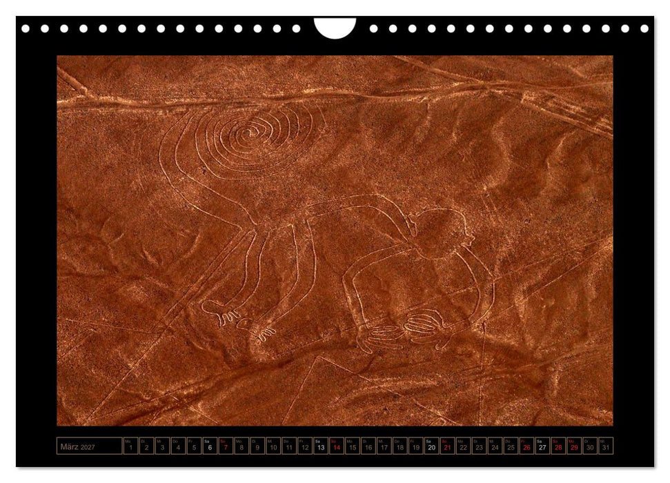 Die NAZCA Linien - Geheimnisvolle Figuren (CALVENDO Wandkalender 2027)