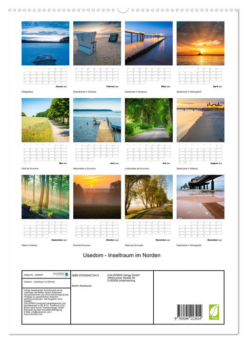 Usedom - Inseltraum im Norden (CALVENDO Premium Wandkalender 2027)