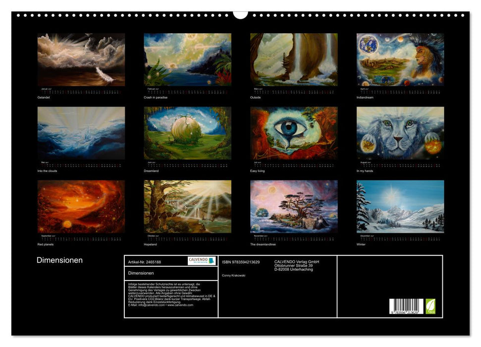 Dimensionen (CALVENDO Wandkalender 2027)