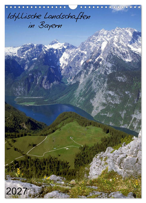 Idyllische Landschaften in Bayern (CALVENDO Wandkalender 2027)